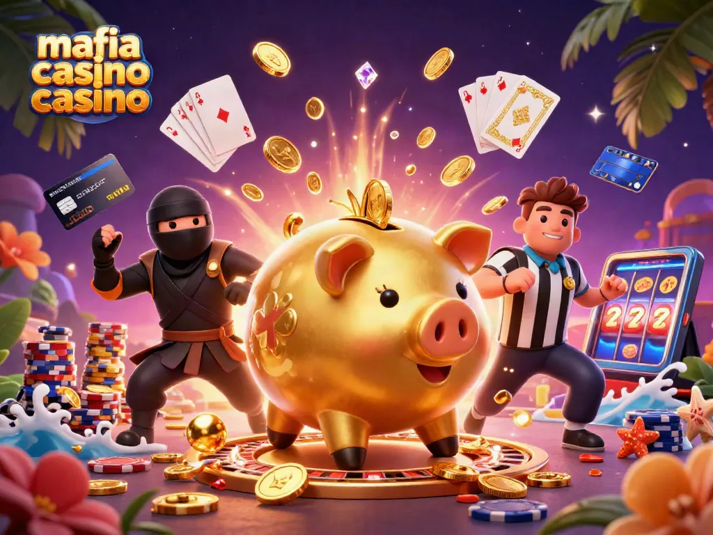 Engaging action scene of mafia casino casino with animated characters and dynamic casino elements.